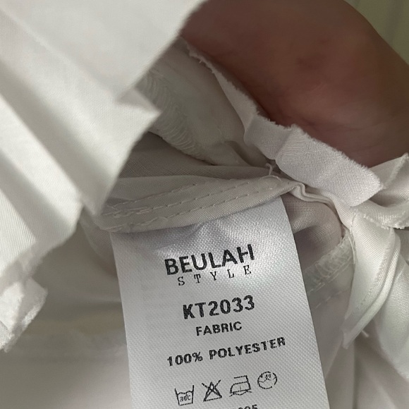 Beulah Style White Tailcoat Ruffle Blouse - Picture 5 of 5